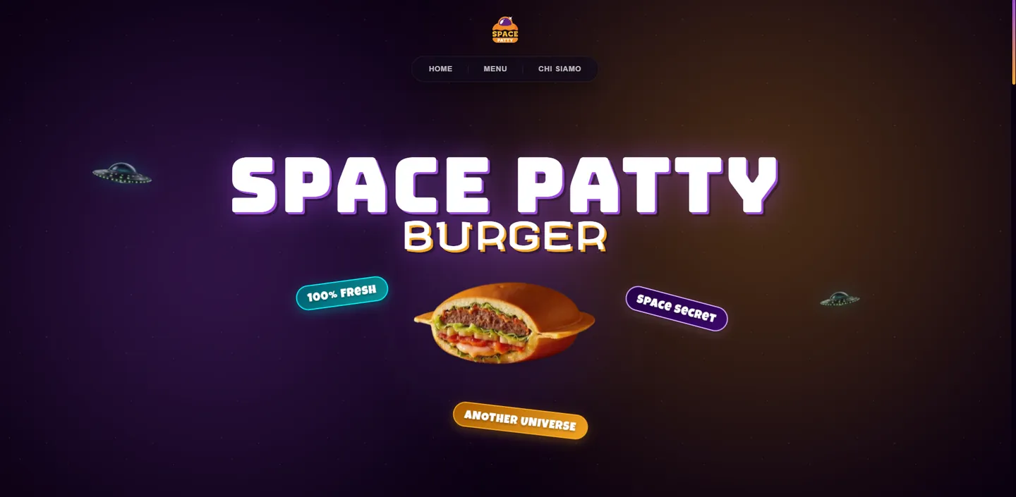Landing page Space Patty ottimizzata per conversioni e performance